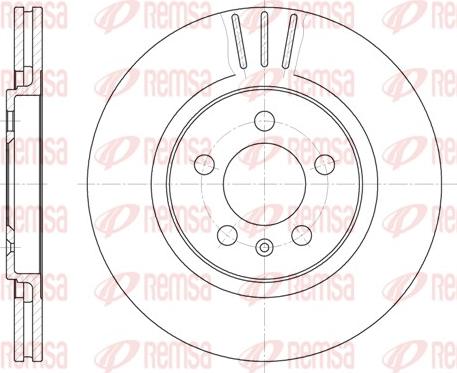 Remsa 6293.10 - Спирачен диск vvparts.bg