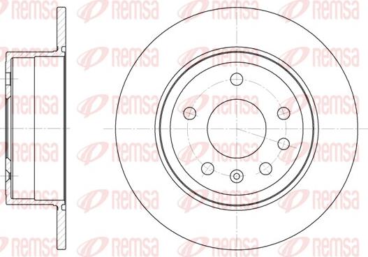 Remsa 6249.00 - Спирачен диск vvparts.bg