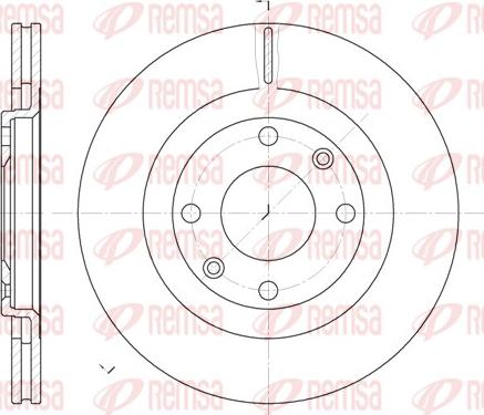 Remsa 6240.10 - Спирачен диск vvparts.bg