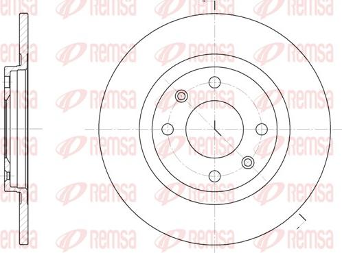 Remsa 6241.01 - Спирачен диск vvparts.bg