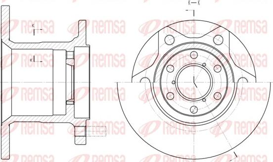 Remsa 6243.00 - Спирачен диск vvparts.bg