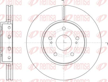 Remsa 62513.10 - Спирачен диск vvparts.bg