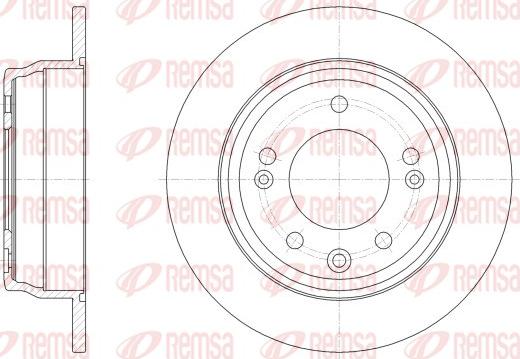 Remsa 62517.00 - Спирачен диск vvparts.bg