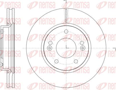 Remsa 62523.10 - Спирачен диск vvparts.bg