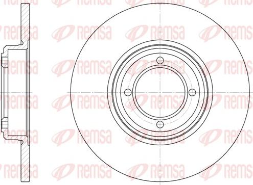 Remsa 6261.00 - Спирачен диск vvparts.bg