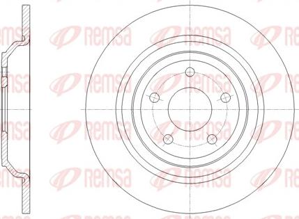 Remsa 62095.00 - Спирачен диск vvparts.bg