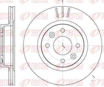 Remsa 6204.10 - Спирачен диск vvparts.bg