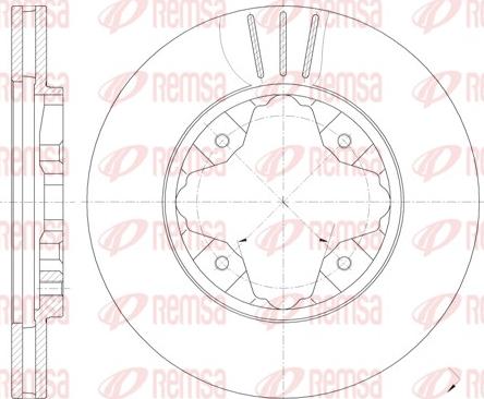 Remsa 6205.10 - Спирачен диск vvparts.bg