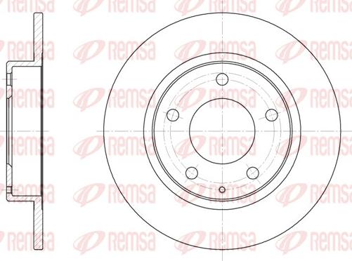 Remsa 6206.00 - Спирачен диск vvparts.bg