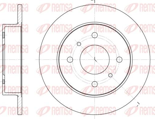 Remsa 6200.00 - Спирачен диск vvparts.bg