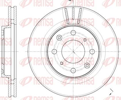 Remsa 62086.10 - Спирачен диск vvparts.bg