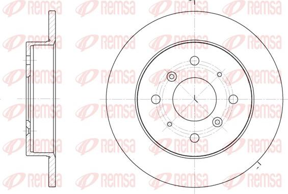 Remsa 6208.00 - Спирачен диск vvparts.bg