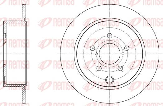 Remsa 62034.00 - Спирачен диск vvparts.bg