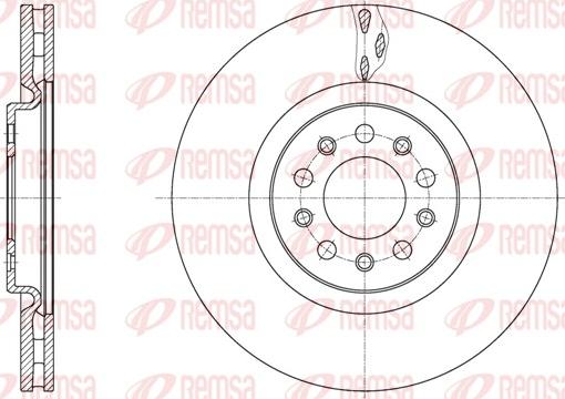 Remsa 62035.10 - Спирачен диск vvparts.bg