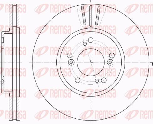 Remsa 62031.10 - Спирачен диск vvparts.bg