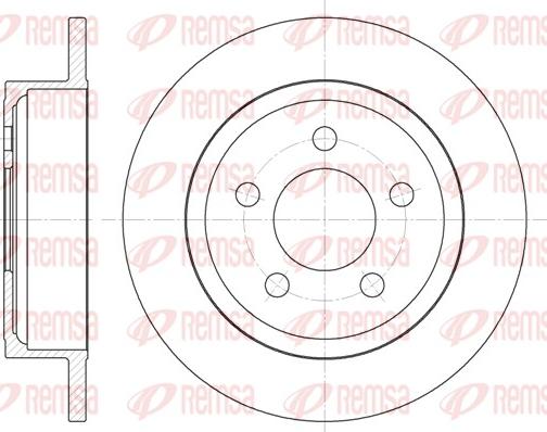 Remsa 62029.00 - Спирачен диск vvparts.bg