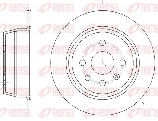 Remsa 6207.00 - Спирачен диск vvparts.bg