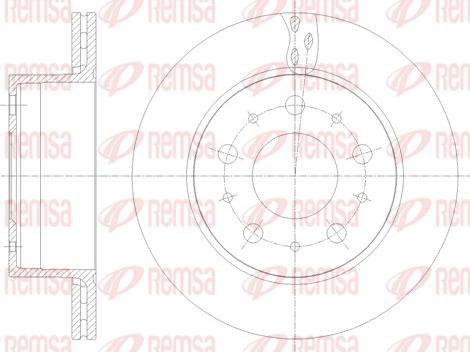 Remsa 62109.10 - Спирачен диск vvparts.bg