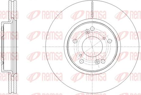 Remsa 62108.10 - Спирачен диск vvparts.bg