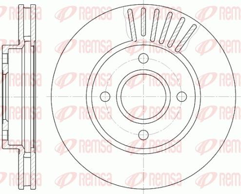 Remsa 6211.10 - Спирачен диск vvparts.bg