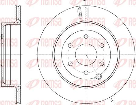 Remsa 62135.10 - Спирачен диск vvparts.bg