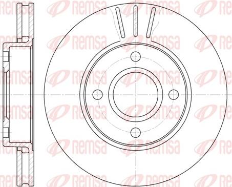 Remsa 6213.10 - Спирачен диск vvparts.bg