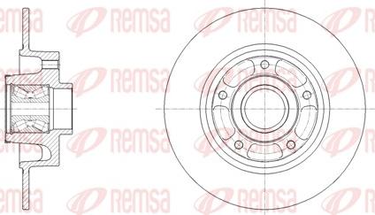 Remsa 62138.20 - Спирачен диск vvparts.bg