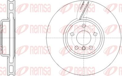 Remsa 62127.10 - Спирачен диск vvparts.bg