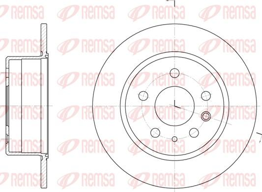 Remsa 6280.00 - Спирачен диск vvparts.bg