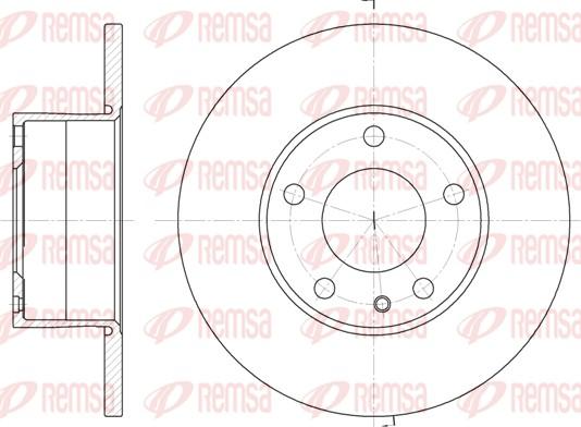 Remsa 6288.00 - Спирачен диск vvparts.bg