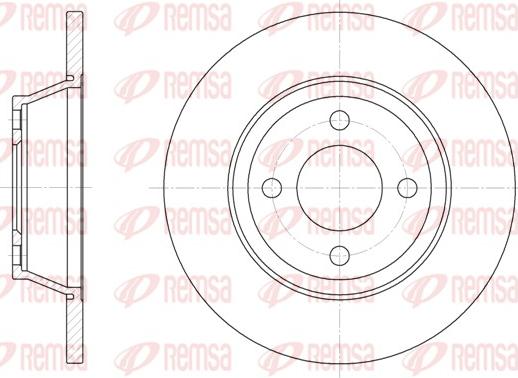 Remsa 6287.00 - Спирачен диск vvparts.bg