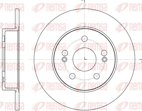 Remsa 6239.01 - Спирачен диск vvparts.bg