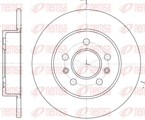 Remsa 6239.02 - Спирачен диск vvparts.bg