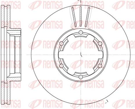 Remsa 6234.10 - Спирачен диск vvparts.bg