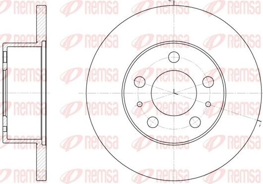 Remsa 6233.00 - Спирачен диск vvparts.bg