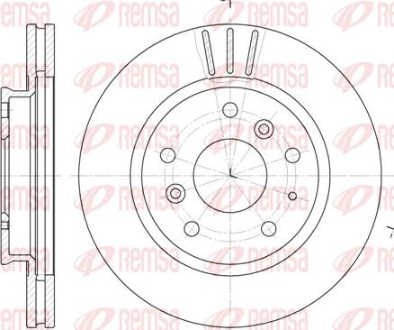 Remsa 6237.10 - Спирачен диск vvparts.bg