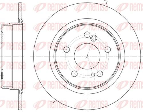 Remsa 6270.00 - Спирачен диск vvparts.bg