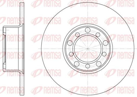 Remsa 6272.00 - Спирачен диск vvparts.bg