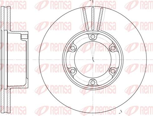 Remsa 6277.10 - Спирачен диск vvparts.bg