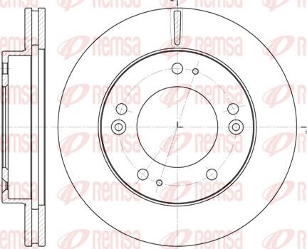 Remsa 6790.10 - Спирачен диск vvparts.bg