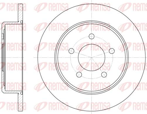 Remsa 6746.00 - Спирачен диск vvparts.bg