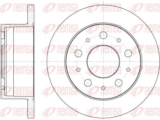 Remsa 6741.00 - Спирачен диск vvparts.bg