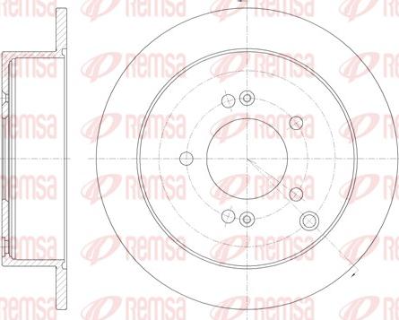 Remsa 6756.00 - Спирачен диск vvparts.bg