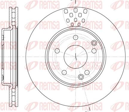 Remsa 6751.10 - Спирачен диск vvparts.bg