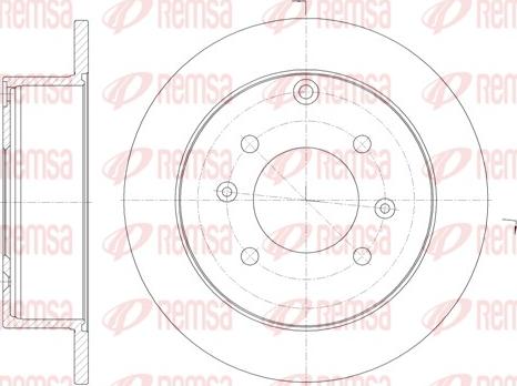 Remsa 6757.00 - Спирачен диск vvparts.bg