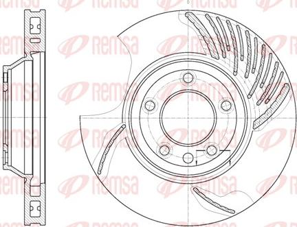 Remsa 6769.10 - Спирачен диск vvparts.bg