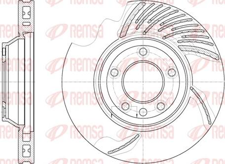 Remsa 6769.11 - Спирачен диск vvparts.bg