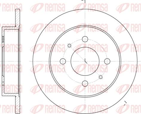 Remsa 6765.00 - Спирачен диск vvparts.bg