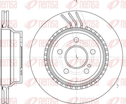 Remsa 6760.10 - Спирачен диск vvparts.bg