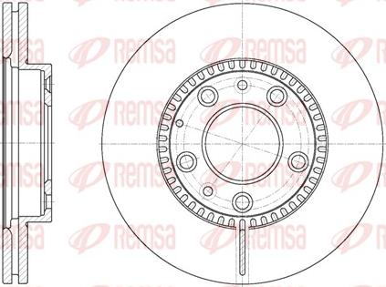 Remsa 6767.10 - Спирачен диск vvparts.bg